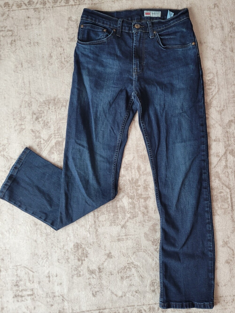 Wrangler Men’s 29x30‎ Straight Fit Dark Wash Jeans Like New